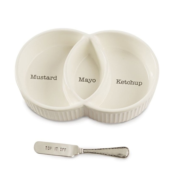 Mud Pie Condiment Serving Set - Picture 2 of 3